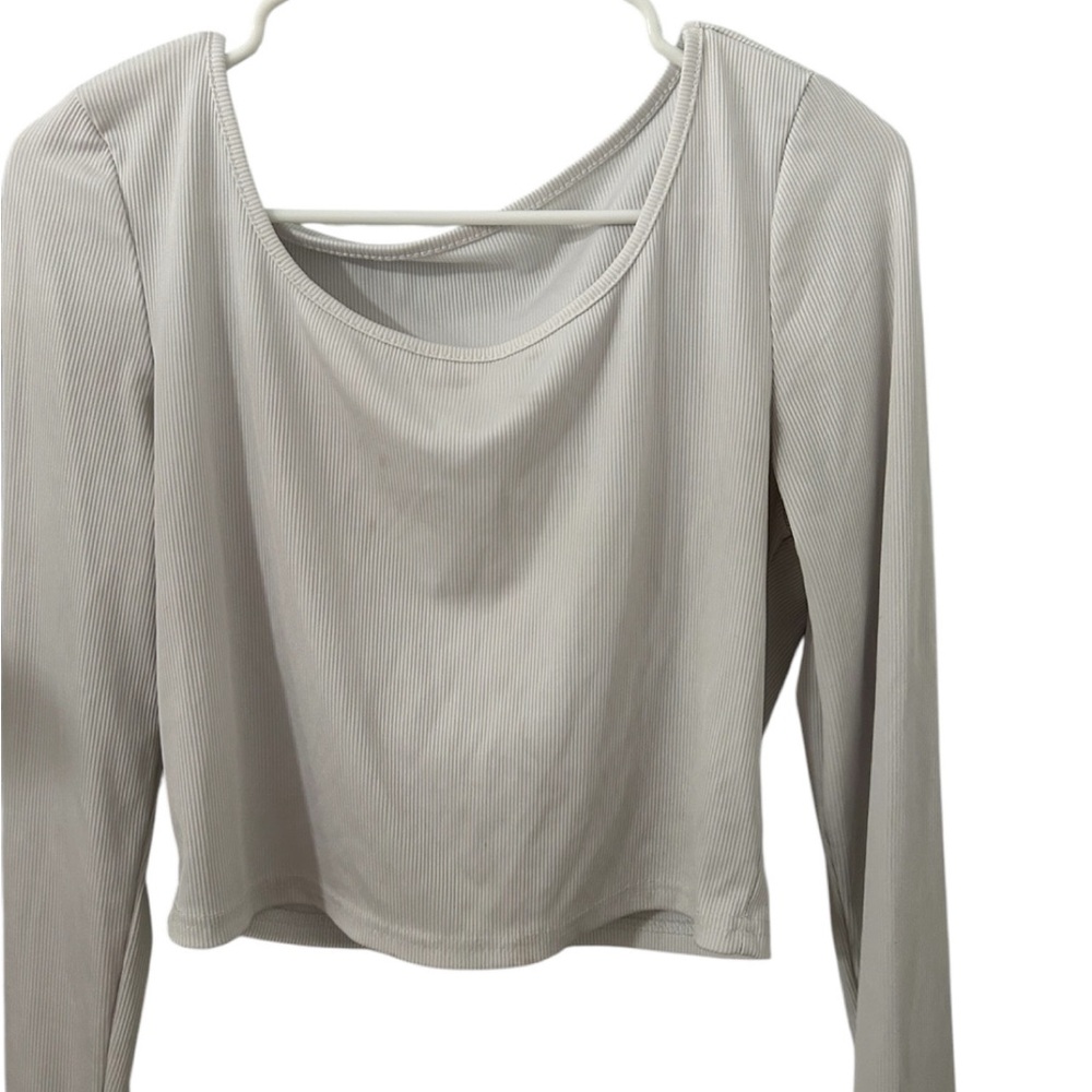 Women's Cream Long Sleeve Top